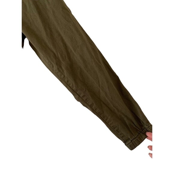 Garage Womens Brown Green Hooded Utility Jacket Zipper Lightweight Size Sz XS - Picture 4 of 11